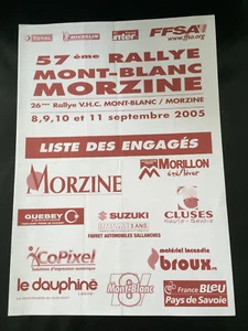 LISTE ENGAGES 57EME RALLYE MONT BLANC MORZINE 2005 FFSA PROGRAM VOUILLOZ HENRY - Bild 1 von 1