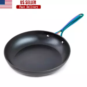 Non-Stick Fry Pan Heavy Duty Aluminum Induction Safe Ergonomic Kitchen Tool New - Picture 1 of 5