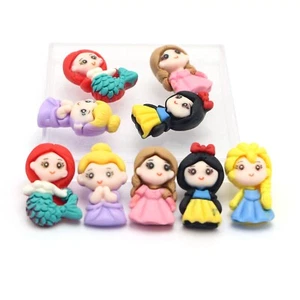20pcs Flatback Resin Princesses Girls Cabochons Charm Embellishment Craft Decors - Picture 1 of 5