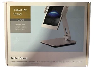 Supporto iPad, Supporto Chiosco iPad in Lega di Alluminio Resistente, Girevole 360° - Foto 1 di 7