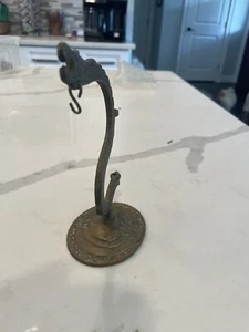 Antique Victorian Oil Float Lamp Ivy Brass Sold as is. Missing hanging piece  - Picture 1 of 4