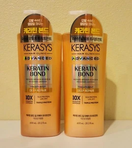 2 PK KERASYS TRATAMIENTO CAPILAR ADVANCED KERATIN BOND REPARACIÓN PROFUNDA 10X AMPOLLA 20,2 OZ - Imagen 1 de 2
