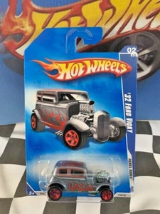 Hot Wheels 2009 Rebel Rides 2/10 138 '32 Ford Vicky Metalflake Blue-Gray 5S DRR - Picture 1 of 1