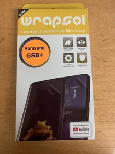 Wrapsol Strongest Protective Film Wrap For Samsung Galaxy S8 Plus - Picture 1 of 5