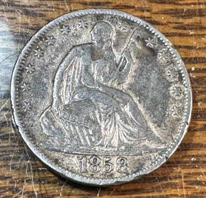 1858-O Seated Liberty Half Dollar Original VF Details CHRC - Picture 1 of 2