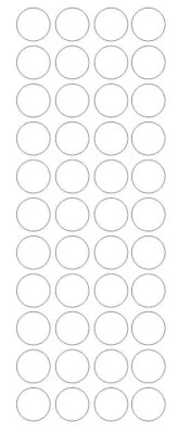 SAND DOLLAR SALES 3/4" White Round Label Dots Stickers Color Coding Inventory 3/4 Inch Dot
