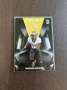 2021 Panini Black Rookies Yellow /5 Richie Grant #161 Rookie RC READ - Picture 1 of 3