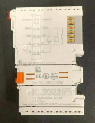 Beckhoff KL2022 2x Salida Digital 24V DC 2A - 30 Días de Garantía Foto 1 de 4