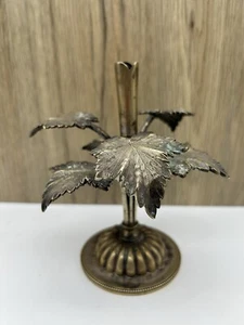 Vintage leaf leaves shaped unique Bud Vase Art Flower Holder Candle Holder ? - Picture 1 of 8