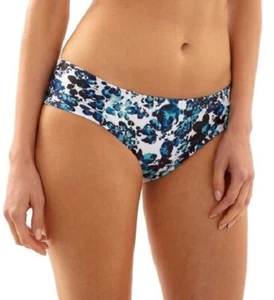 PANACHE WOMENS SW1059 FLORENTINE GATHERED BIKINI BOTTOM IN BLUE FLORAL SIZE LARG - Picture 1 of 9