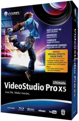 Corel VideoStudio Pro X5 Ultimate software originale video edit licenza fisica - Immagine 1 di 4
