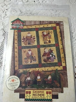 Mumm's The Word "Santa's Projects" Christmas Wall Quilt Pattern Debbie Mumm - Image 1 of 3