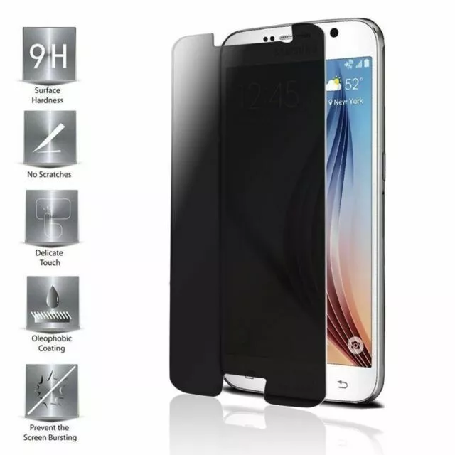 Premium Privacy Anti-spy Tempered Glass Screen Protector for Samsung Galaxy S6 - Image 1 of 1