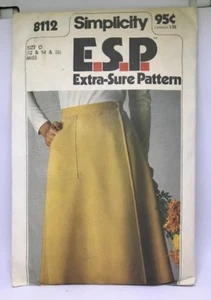 Simplicity E.S.P. Schnittmuster 8122 Misses' Mock-Wrap Rock 1977 - Bild 1 von 3