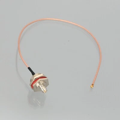 cable RP-SMA female 5/8" bulkhead to IPX U.fl RG178 1FT antenna Wireless AP Box - Image 1 of 4