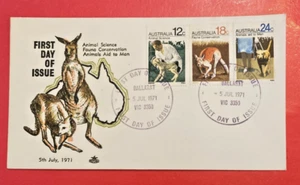 5 de julio de 1971. Funda primer día. Royal. Ciencia Animal - Imagen 1 de 2