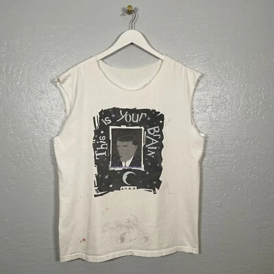 Vintage IBM Men XXL White Graphic T-Shirt Ultimedia Single Stitch Tech Computer - Image 1 of 4