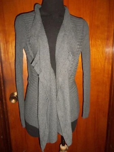 Victoria's Secret Moda International Gray Kiss of Cashmere Cardigan Sweater S - Picture 1 of 6