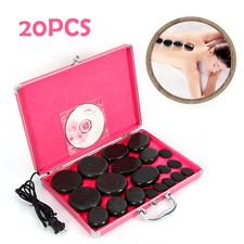 KIT 20 PZ PIETRE MASSAGGIO ESTETICA CENTRO BENESSERE SPA MASSAGGIO HOT STONE DE