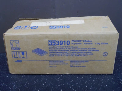 BECTON DICKINSON FALCON 353910 PRO ENCUADERNACIÓN 96 POZOS PLACA DE ENSAYO FONDO EN U SIN TAPA 45/B Foto 1 de 4