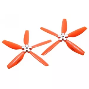 Hélice plegable de plástico MH 5 hojas 5045 CW/CCW con soporte de aluminio (NARANJA) - Imagen 1 de 1