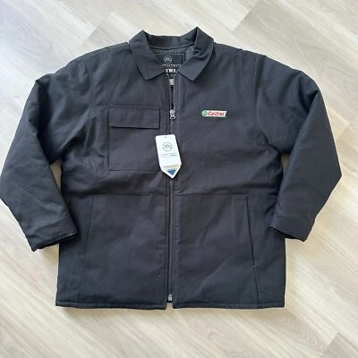 NUEVO Castrol Stormtech Ropa de Trabajo Forrada Pesada Utilidad Trabajo Chaqueta Negra Lona XL Foto 1 de 4