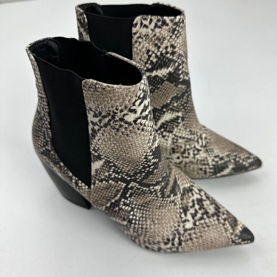 Botas con estampado de serpiente Qupid para mujer talla 7,5 Foto 1 de 4