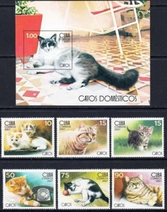 sCUBA Sc# 4673-46798 CATS domestic felines CPL SET of 6 + SS 2007 MNH - Picture 1 of 1