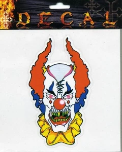 DECAL STICKER CRAZY CLOWN "FREE SHIP" - Picture 1 of 1