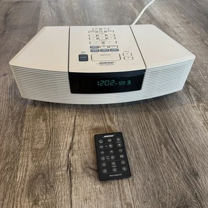 Radio/reproductor de CD BOSE Wave AWRC-1P blanco con despertador remoto AM/FM PROBADO - Imagen 1 de 9