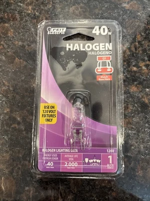 Feit Electric 40 Watt Halogen LED Bulb G9 Base 120 Volt  New In Box - Image 1 of 2