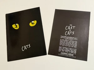 Original 1985 CATS Shubert Theatre Musical Program w/ Cast Flyer Insert - Picture 1 of 10