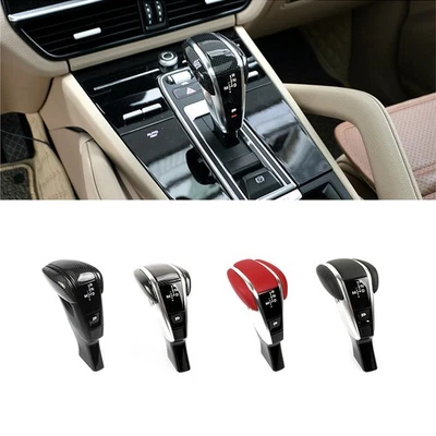 Ajuste de actualización de perilla de cambio de marchas central de fibra de carbono real para Porsche Cayenne 18-23 Foto 1 de 4