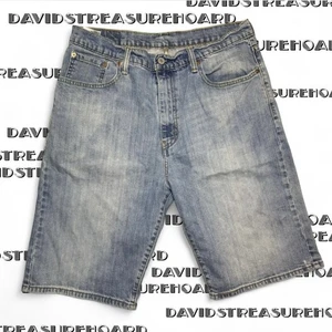 Vintage Levi’s 569 Jorts W34 Washed Out Faded Blue Streetwear Y2K Outerwear - Picture 1 of 7