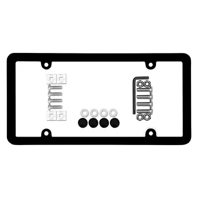 Cruiser Ultimate Tuf Clear Bubble Shield & Black License Frame Kit w Fasteners Foto 1 de 2