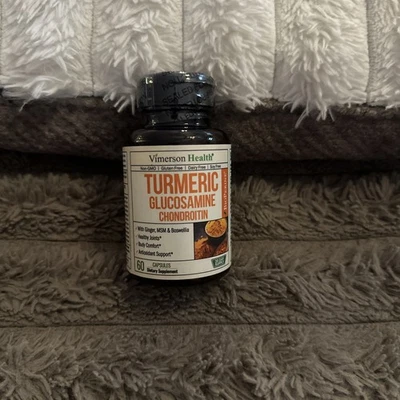VIMERSON Cúrcuma Glucosamina Condroitina MSM Suplemento 60 Cápsulas, Caducidad 10/26 Foto 1 de 4