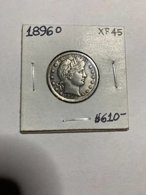 1896o Barber Silver Quarter   - Image 1 of 2