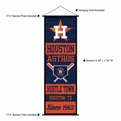 Houston Astros Room Banner Poster Art Canvas - Image 1 of 3
