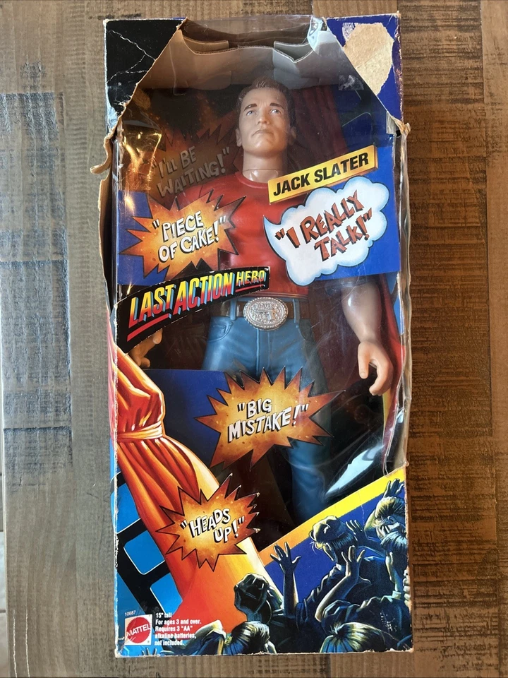 Vintage Last Action Hero Talking Jack Slater Figure Mattel 1993 10687