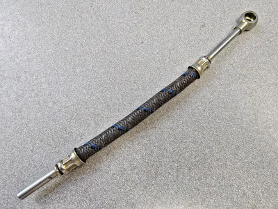 TUBO DE LÍNEA DE ENTRADA TRENZADO BOTE DE ACEITE GENUINO NUEVO PORSCHE 356 912 Foto 1 de 3