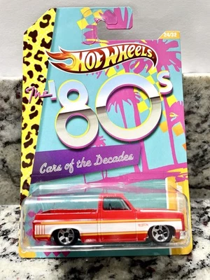 Hot Wheels The 80s Cars of the Decades ‘83 Chevrolet Silverado￼ + Protector - Image 1 of 4
