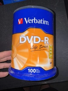 Verbatim DVD- R 100 Pack - Recordable Media - 16x - 4.70 GB - Picture 1 of 2
