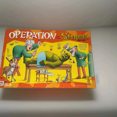 WORKS 2004 OPERATION SHREK EDITION  Milton Bradley Hasbro  COMPLETE W/BATTERIES  - Image 1 of 4