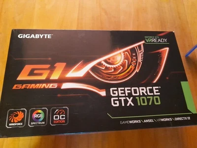 GIGABYTE GeForce GTX 1070 G1 Gaming 8G 8 GB GDDR5 Grafikkarte... - Bild 1 von 4