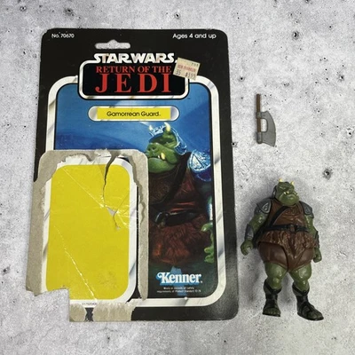 De colección Star Wars Gamorrean Guard Completo con Reverso de Tarjeta Kenner ROTJ SIN REPRO Foto 1 de 4