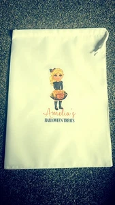 Blonde Girls Halloween Treat Bag Personalised π - Picture 1 of 1