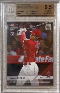 2018 TOPPS NOW APRIL CARD OF THE MONTH SHOHEI OHTANI ROOKIE RC BGS 9.5 GEM MINT - Picture 1 of 1