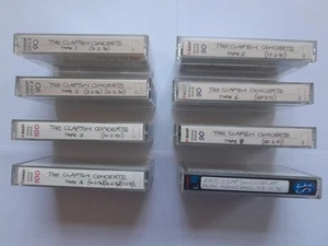 BUNDLE OF 8x ERIC CLAPTON LIVE TAPE CASSETTES (RAH, LONDON - 1990, 1991 & 1996) - Picture 1 of 10
