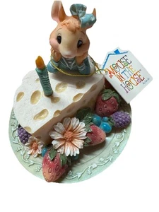 Mouse in the House Say Cheese Figurine 2000 Cast Art Rare Vintage Collectible - Picture 1 of 6