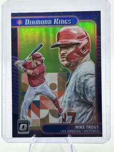 2021 Donruss Optic MLB #14 Mike Trout Base Diamond Kings Los Angeles Angels - Bild 1 von 2